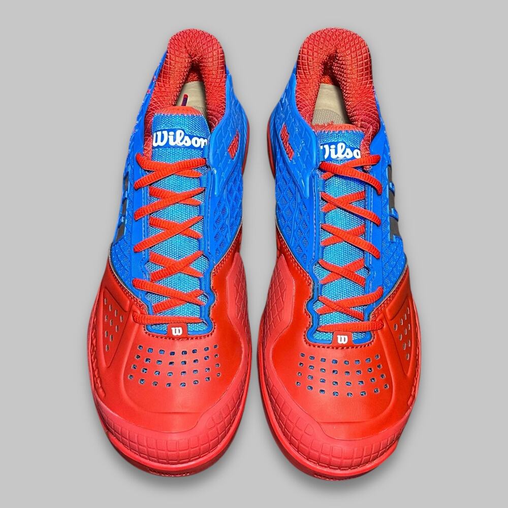 Wilson Kaos 2.0 Men’s Tennis Shoes - Red/Blue - Size 12 - Picture 3 of 6
